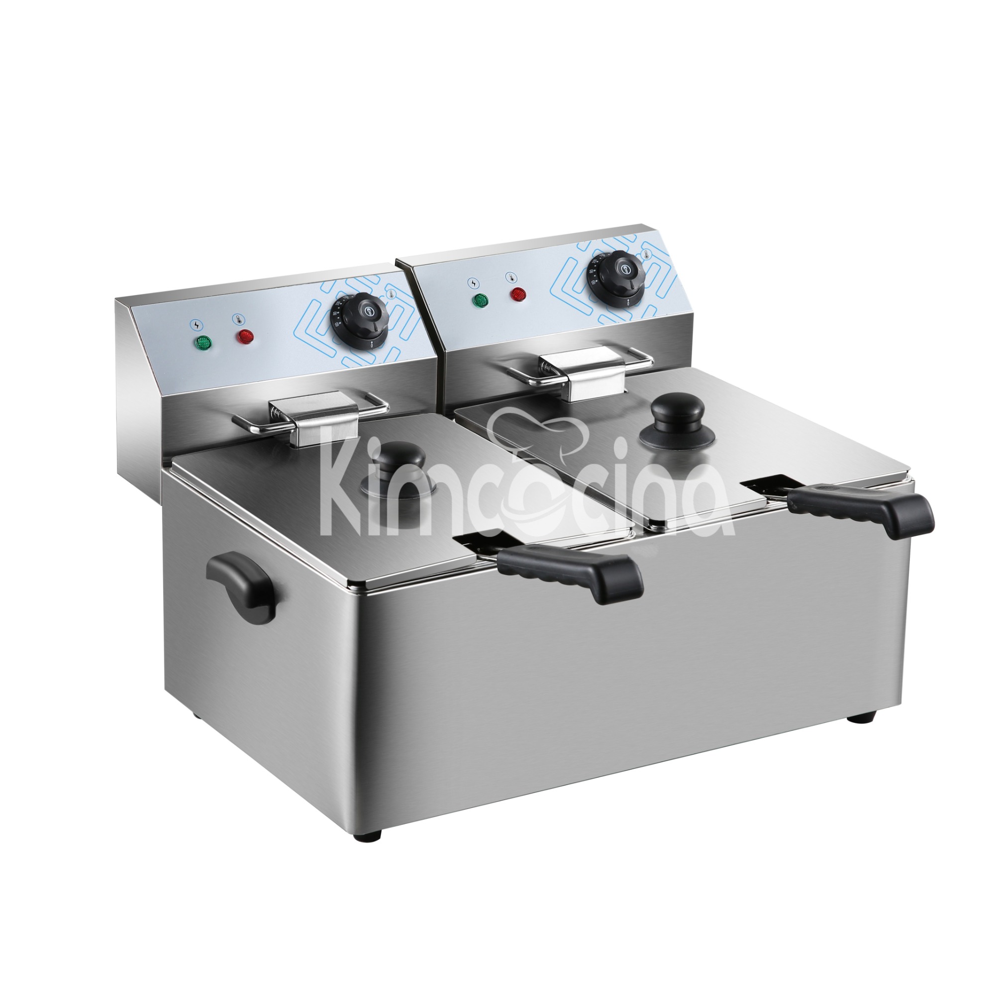 kimcocina 2-Tank 2-Basket Freidoras electricas