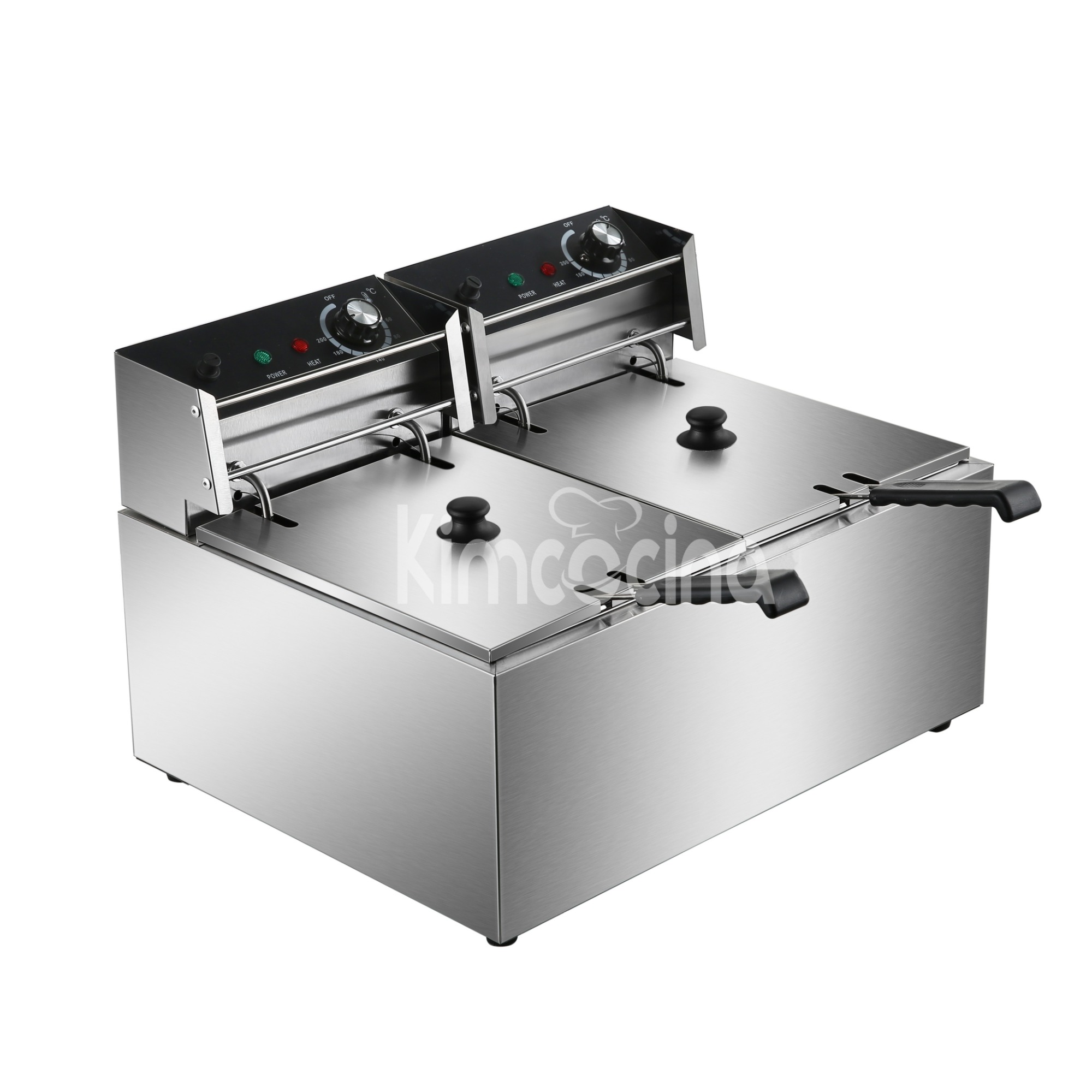 kimcocina 2-Tank 2-Basket freidoras electricas