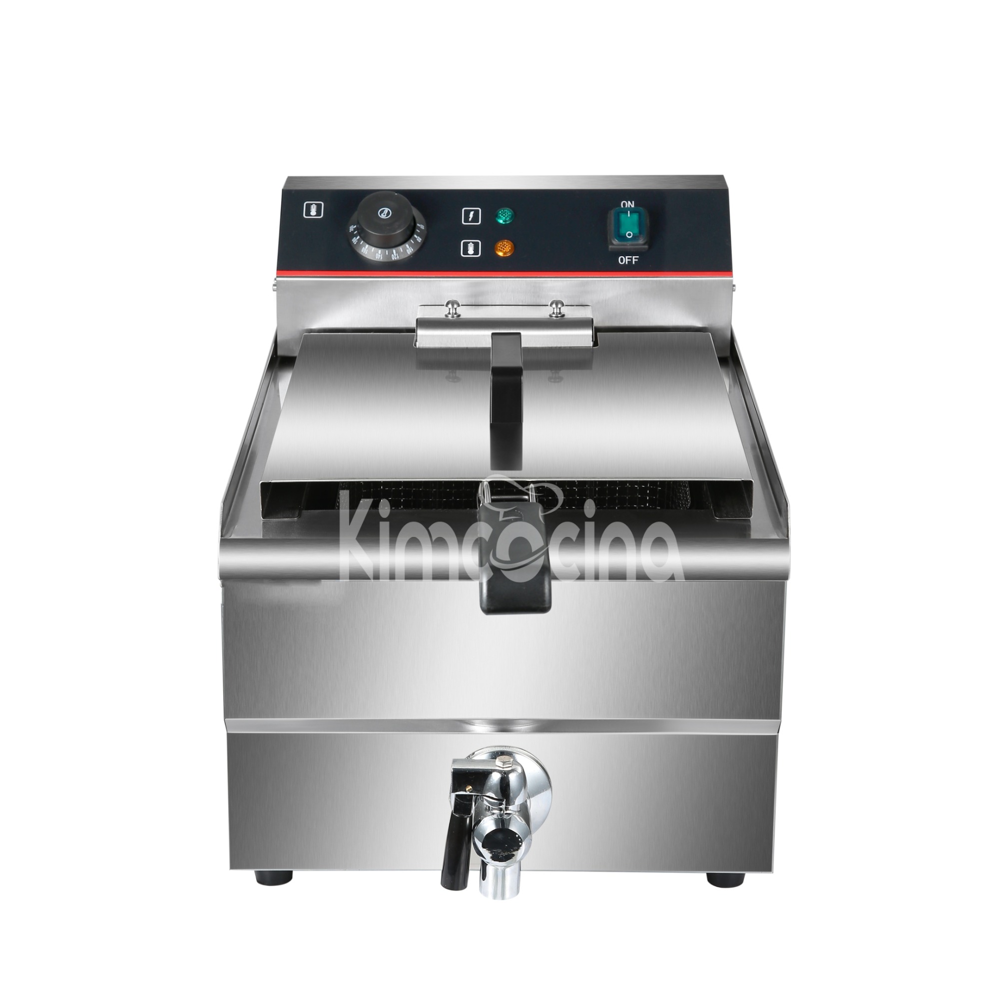kimcocina 1-Tank 1-Basket Freidora electrica
