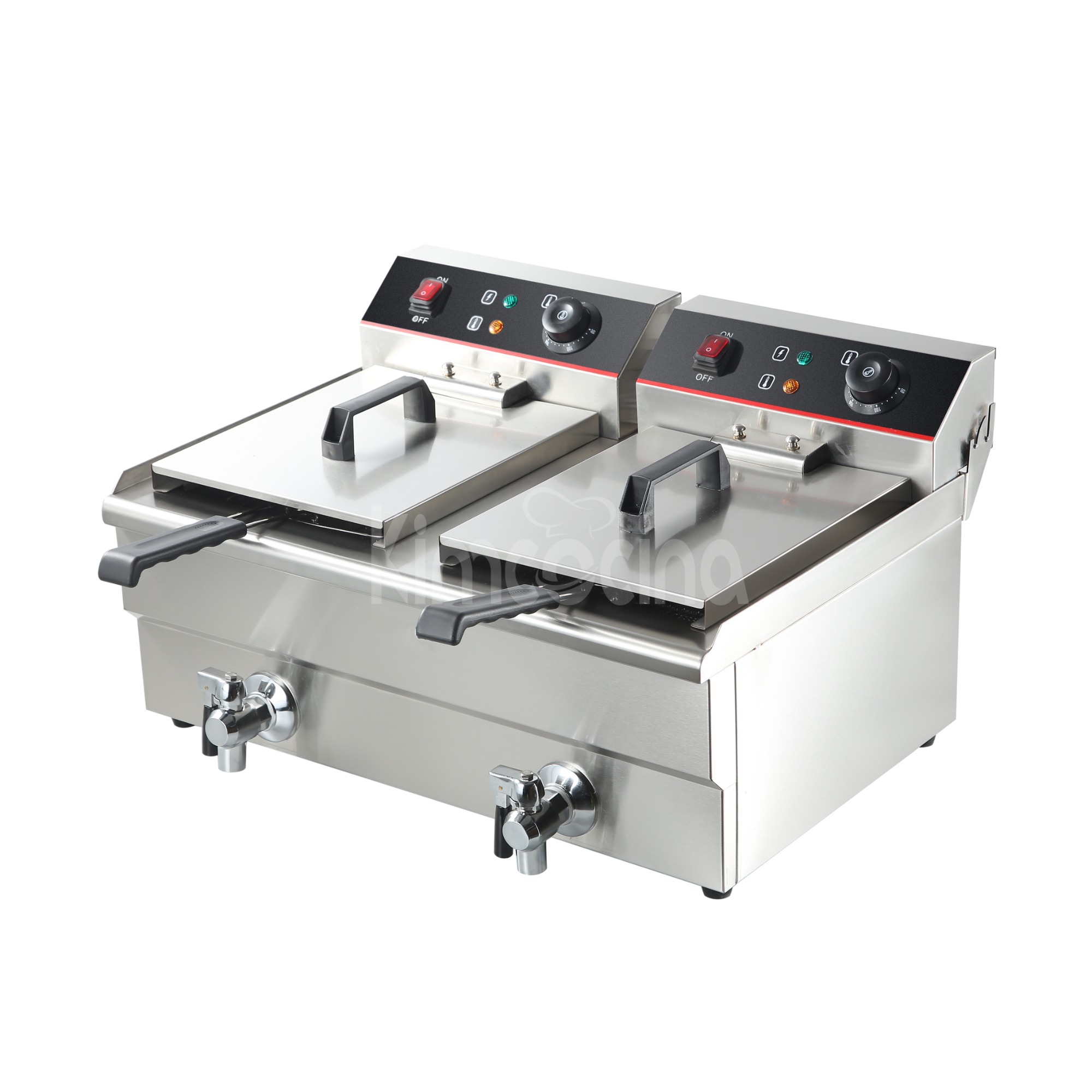 kimcocina 2-Tank 2-Basket Freidora electrica
