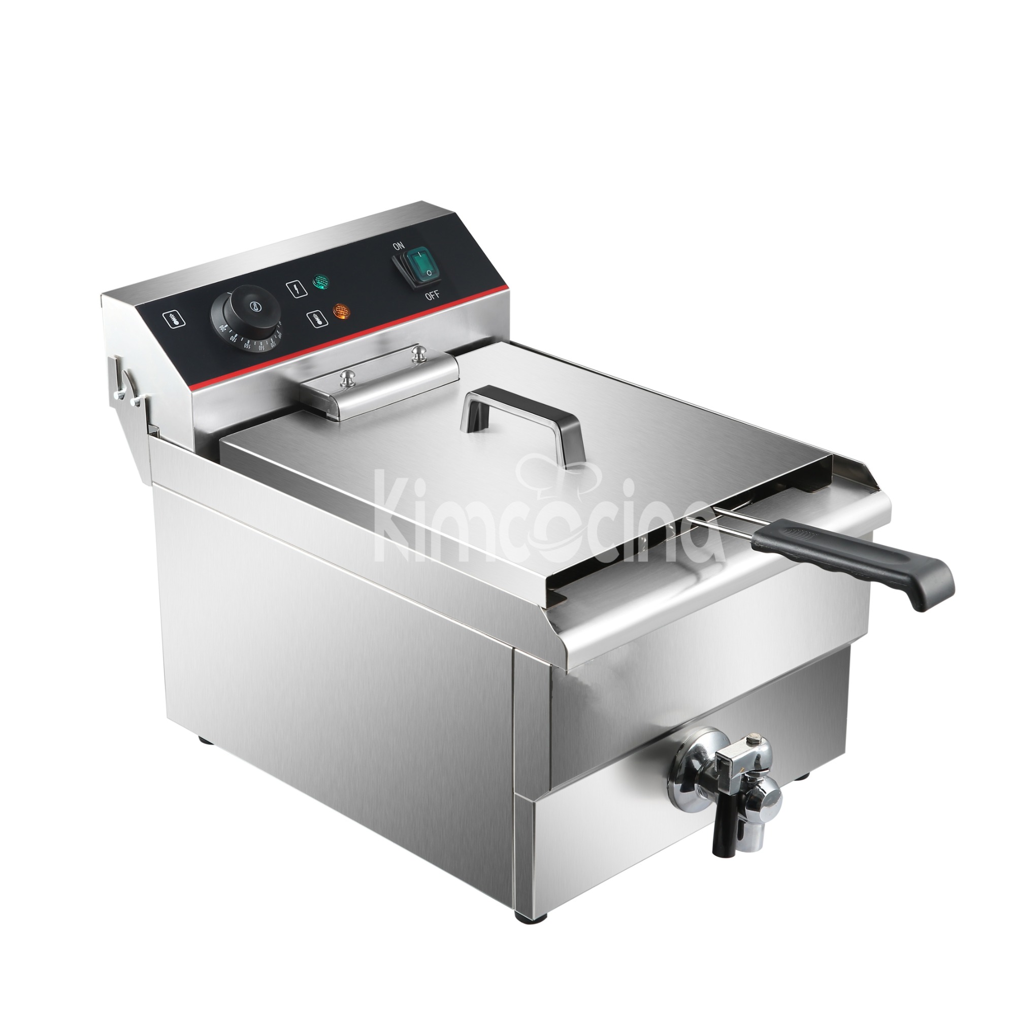kimcocina 1-Tank 1-Basket Freidora electrica
