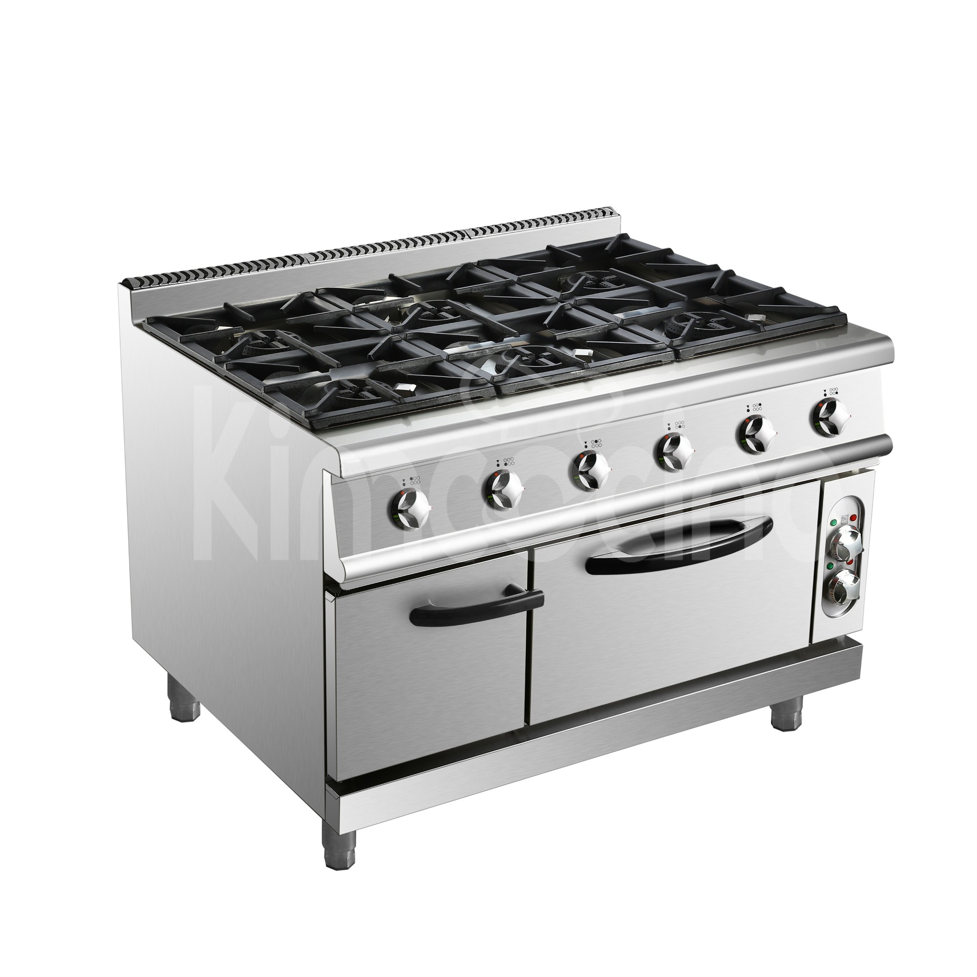 kimcocina 6-Burner Gas Range With Electric Oven Burner:Europa Style
