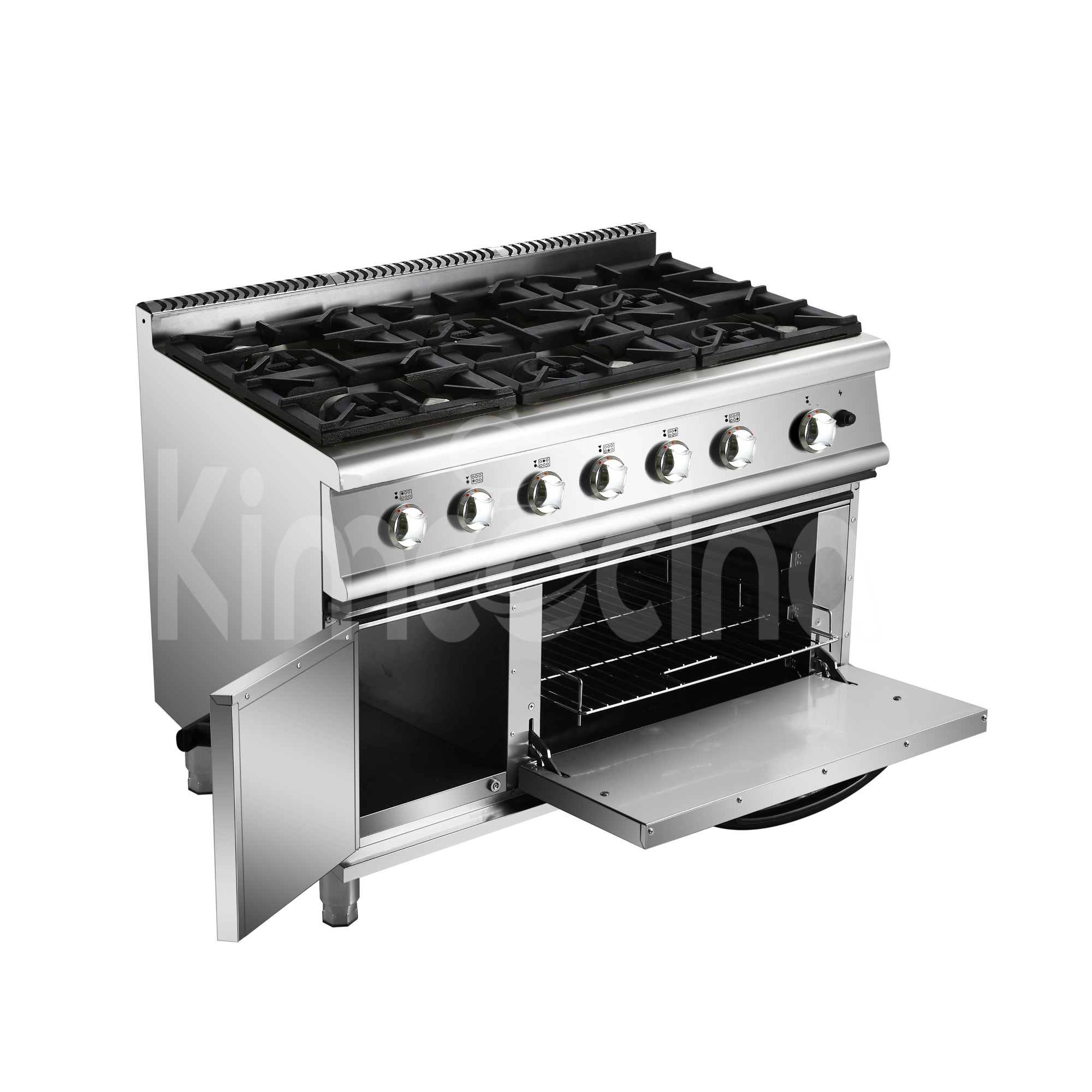 Kimcocina Cooking Range Premium Stove - 6 Burners - - 90cm Deep - incl Oven - Gas