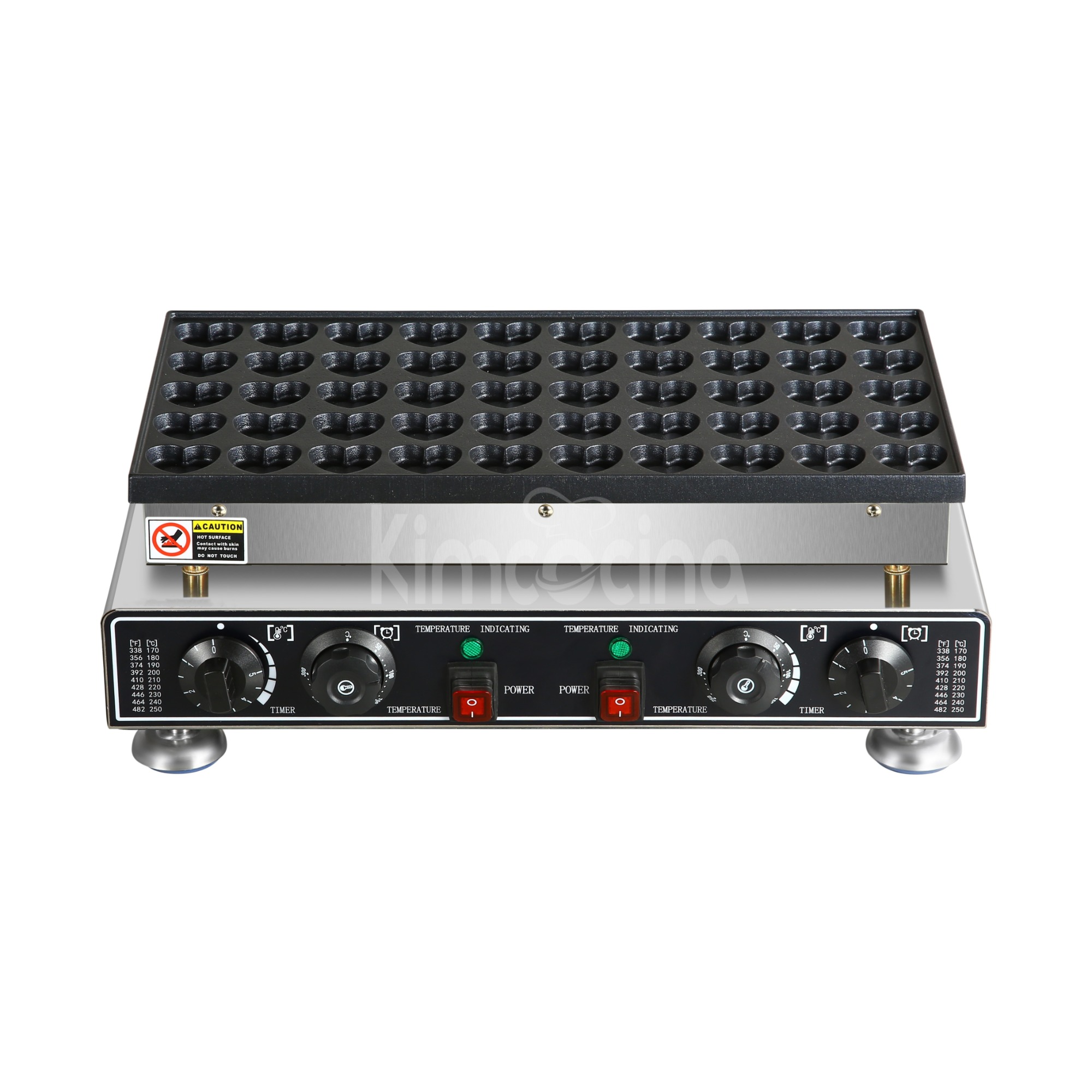 kimcocina 50 Hole Dutch Pancakes Baker Maker