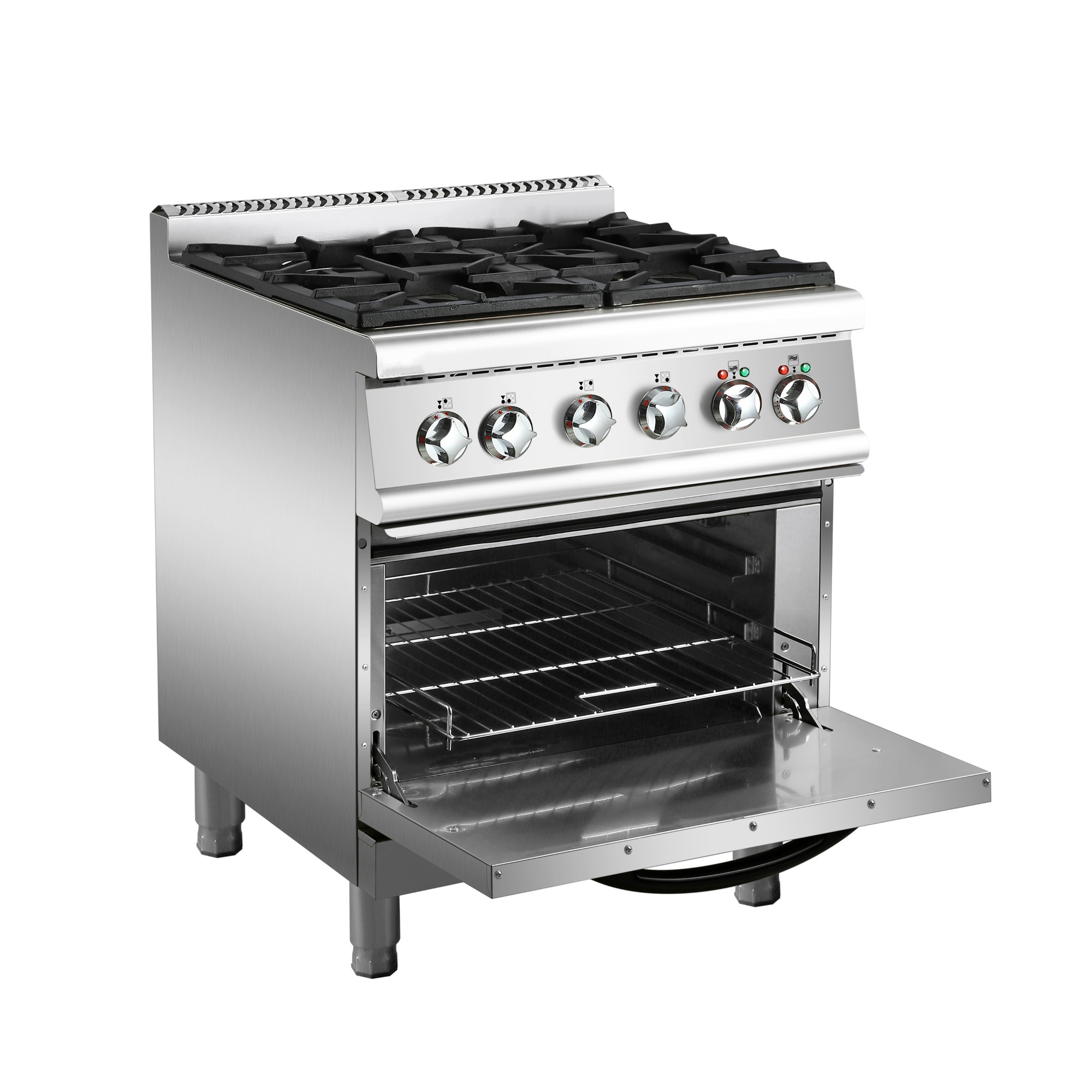 Cocina de gas de 4 quemadores con horno a gas: Estilo USA