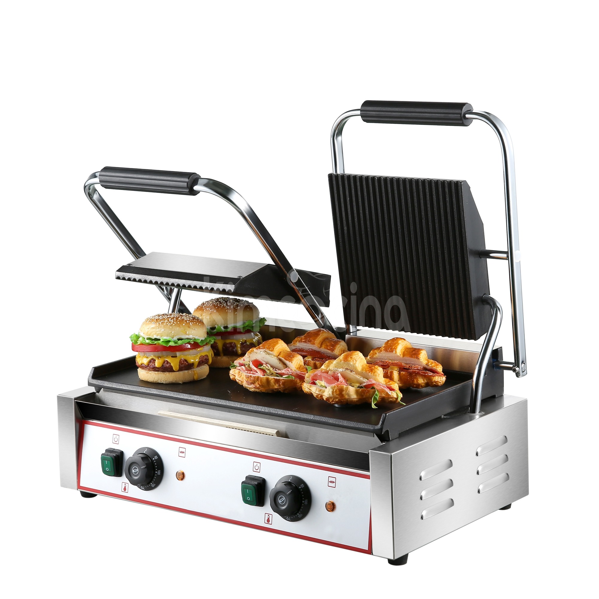 Electric panini grill