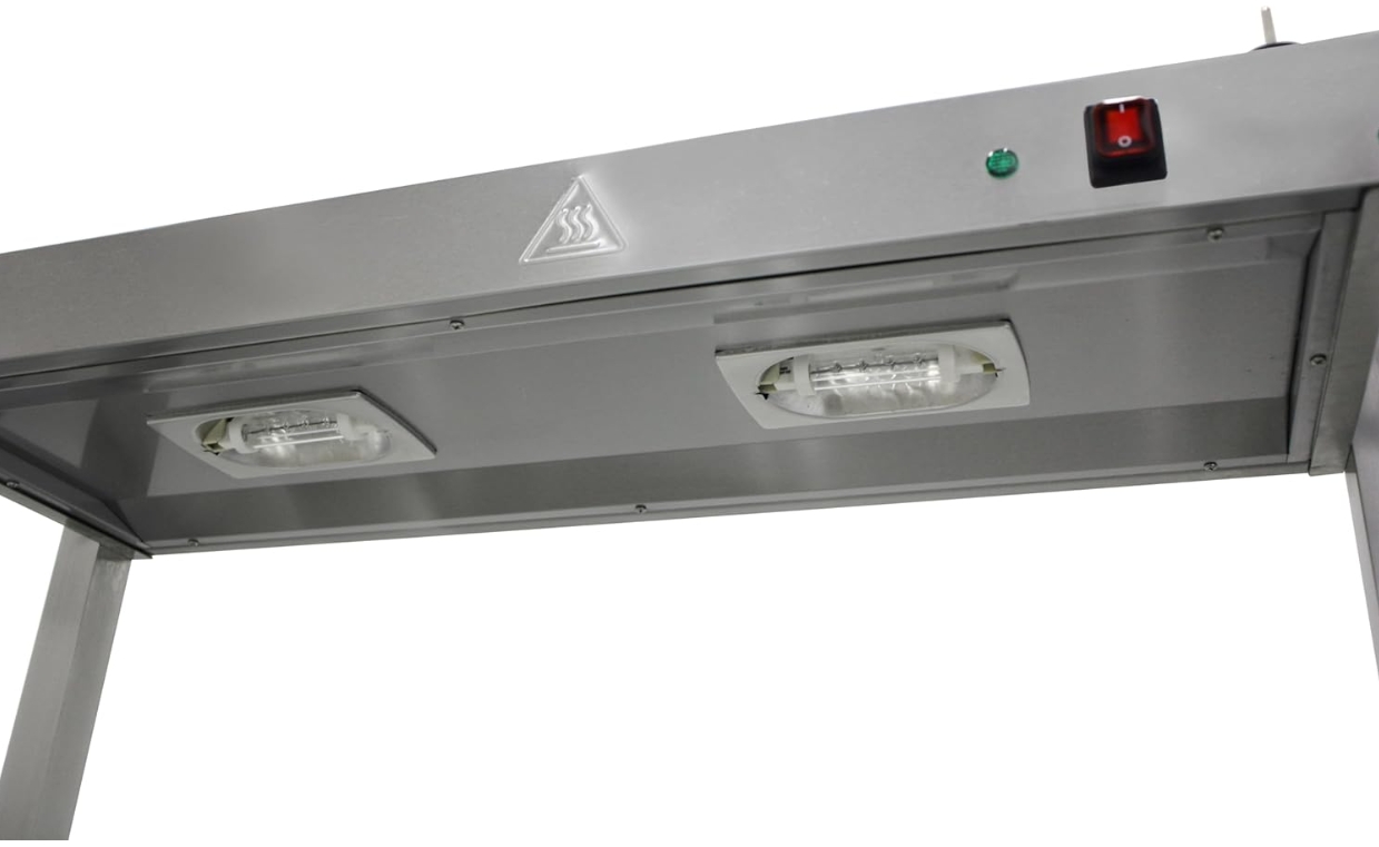 Commercial Gantry Light,Hot Cabinets Food Heating Warmer with Lamp