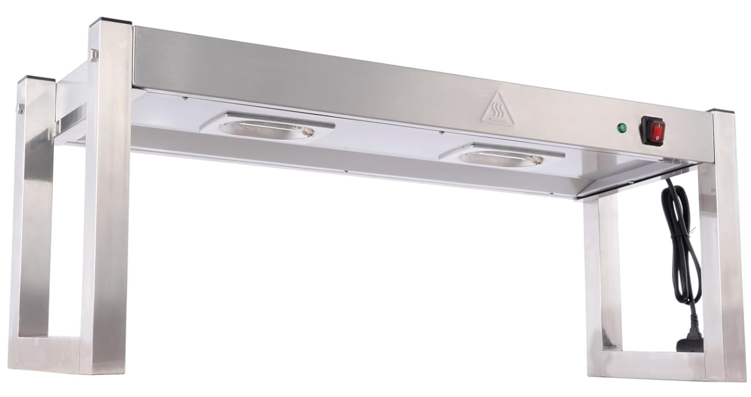 Commercial Gantry Light,Hot Cabinets Food Heating Warmer with Lamp