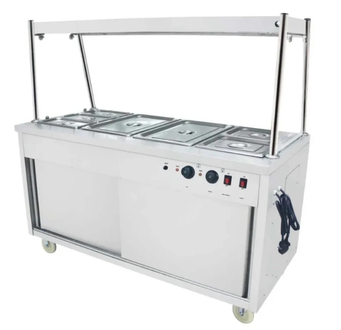 Food Warmer Cart With gantry
